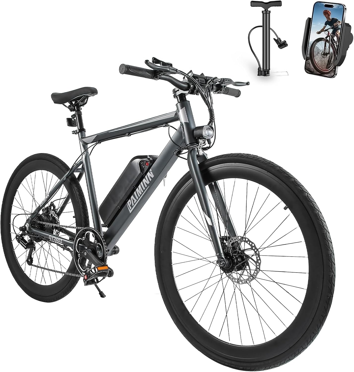 電動アシスト自転車 ロードバイク タイヤ700ｘ35C ロードバイク 軽量アルミフレーム 36V10.4ah大容量バッテリー シマノ7段変速 LEDライト搭載 前後ディスクブレーキ IP56防水 男女兼用 通勤 街乗り 日本語取扱説明書 公道可